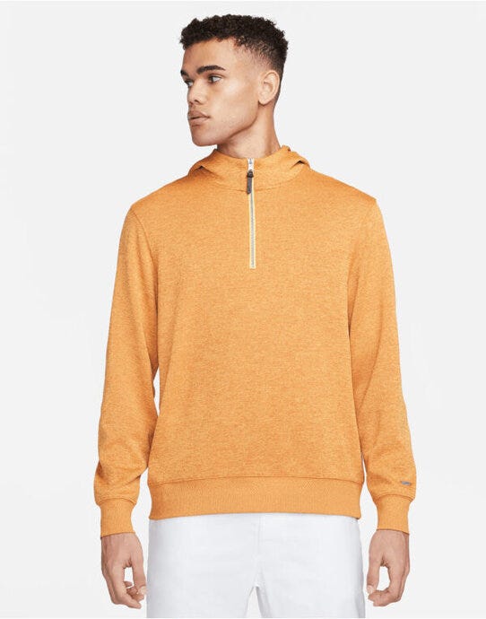 Nike DN1906 Men's Golf Hoodie - Monarch/ Laser Orange/ Brushed Silver