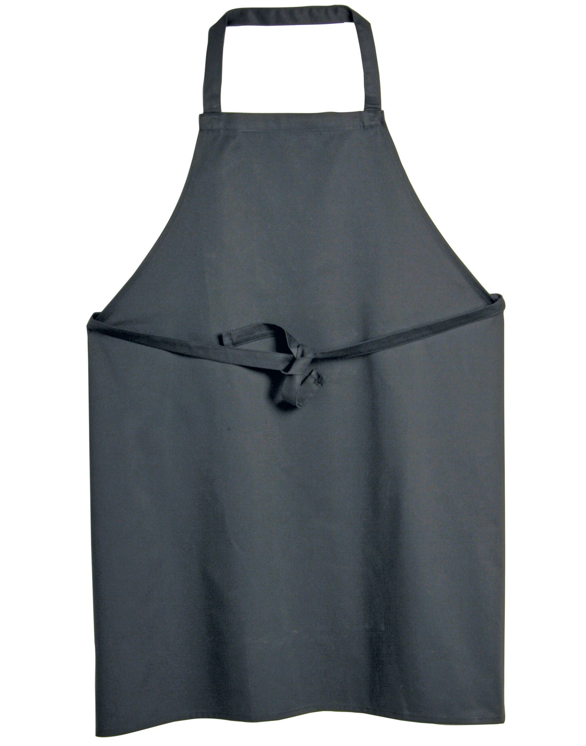 Dennys DP10 Bib Apron Without Pocket - Black