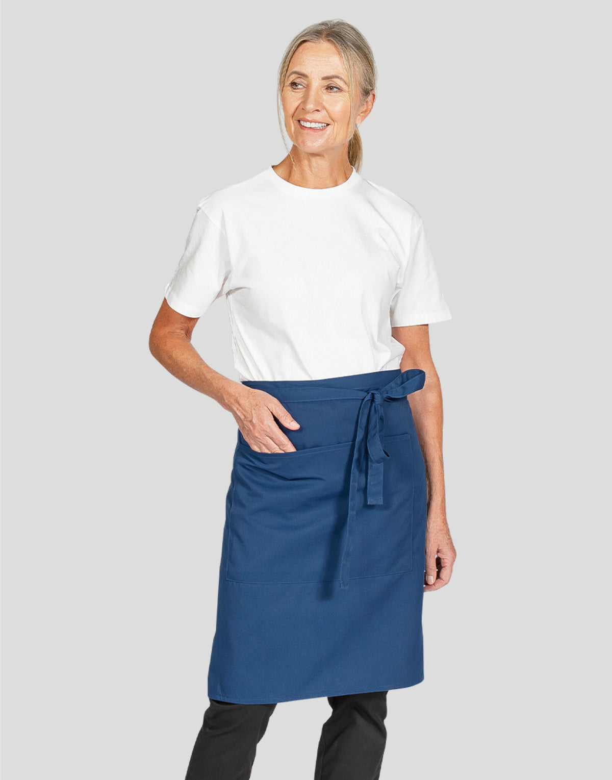 Dennys DP110 Recycled Waist Apron W Pocket - Navy