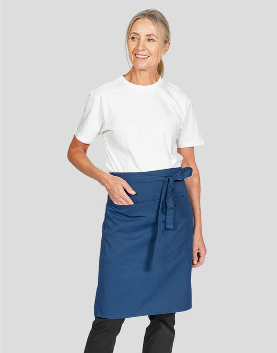 Dennys DP110 Recycled Waist Apron W Pocket - Navy