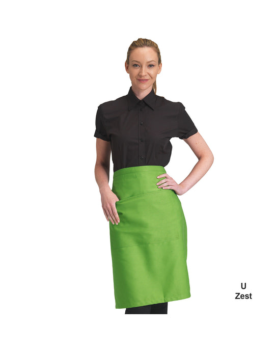 Dennys DP110 Recycled Waist Apron W Pocket - Zest