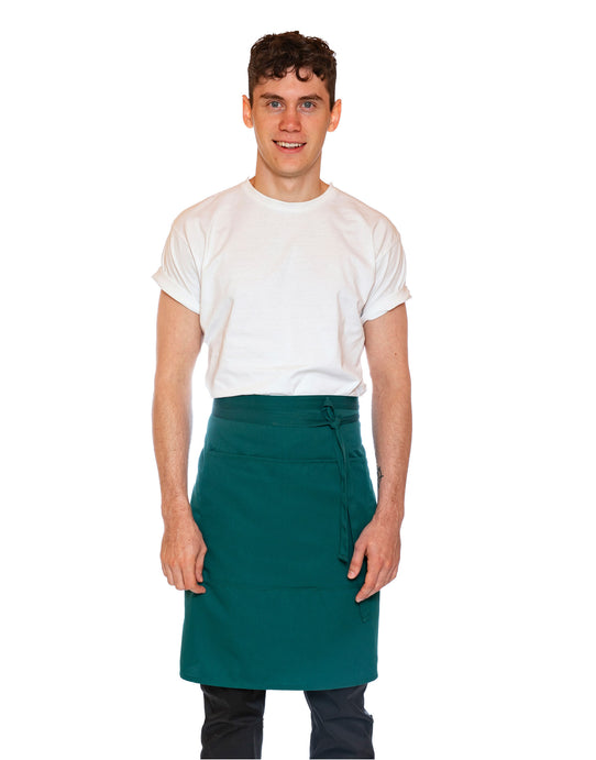 Dennys DP110 Recycled Waist Apron W Pocket - Bottle Green