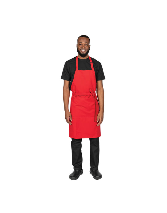 Dennys DP200 Multi-Coloured Bib Apron - Red