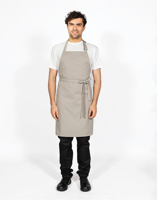 Dennys DP200 Multi-Coloured Bib Apron - Light Grey