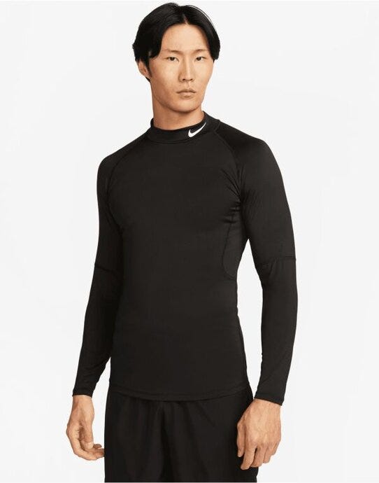 Nike FB7908 Men's Dri-FIT Fitness Long Sleeve - Black