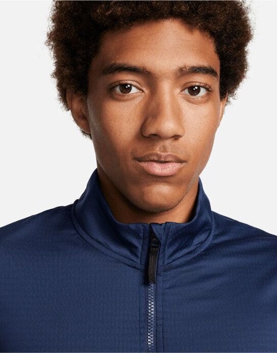 Nike FD5837 Dri-FIT 1/2 Zip Golf Top - Midnight Navy/White