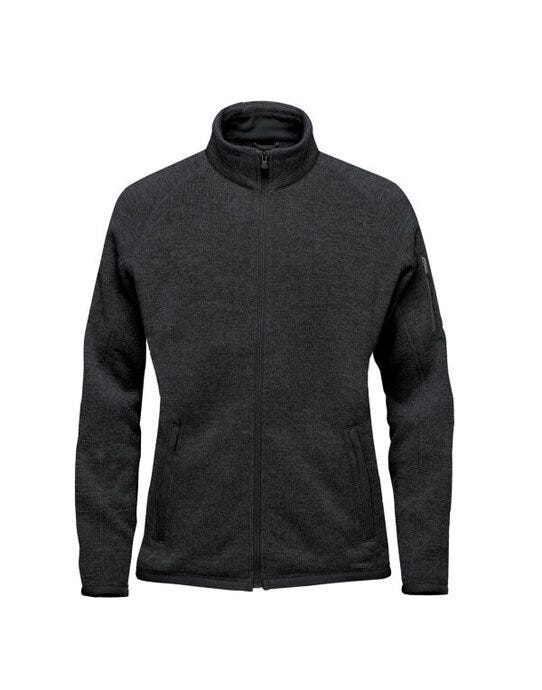 Stormtech FHZ-1W Ladies Avalanche FZ Fleece Jkt - Black Heather