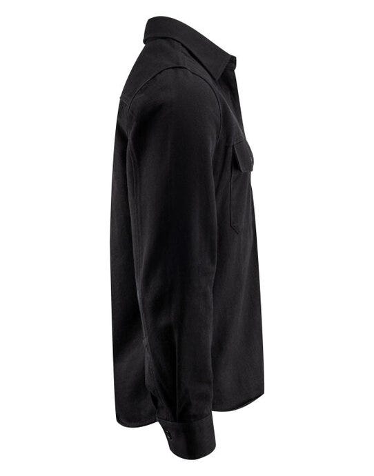 James Harvest HAR2111040 Highwoods Unisex Overshirt - Black