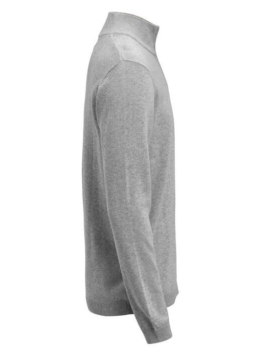 James Harvest HAR2112515 Ashland 1/2 Zip Sweater - Grey Melange