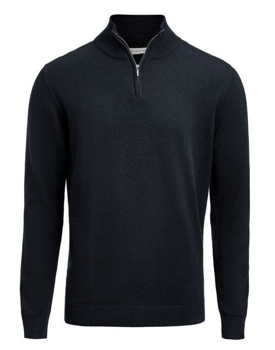 James Harvest HAR2112515 Ashland 1/2 Zip Sweater - Navy