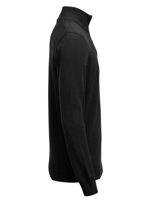 James Harvest HAR2112515 Ashland 1/2 Zip Sweater - Black