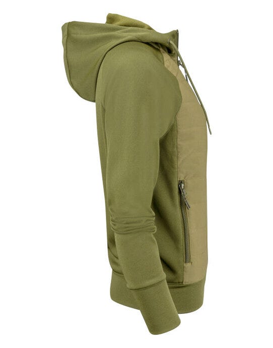 James Harvest HAR2122044 Keyport Ladies Hood Sweat - Moss Green