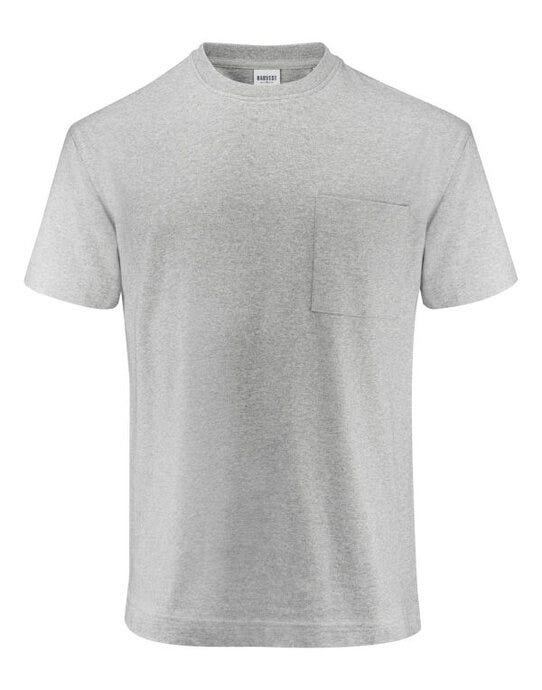 James Harvest HAR2134019 Devons Relaxed Fit T-Shirt - Grey Melange
