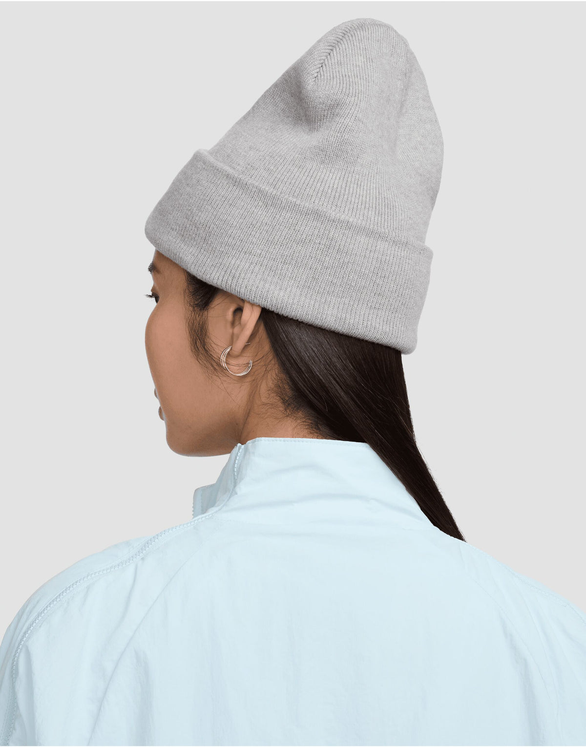 Nike HF0186 Peak Beanie - Dark Grey Heather/White