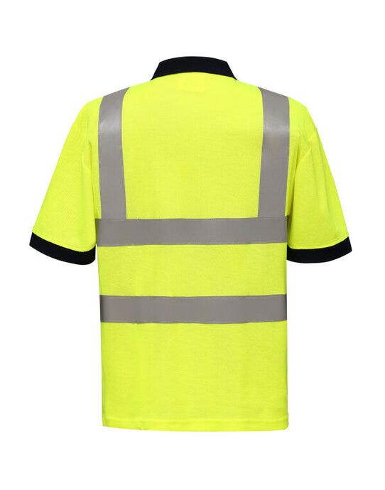 Yoko HVJ210-3M Hi-Vis Short Sleeve Polo Shirt - Hi-Vis Yellow
