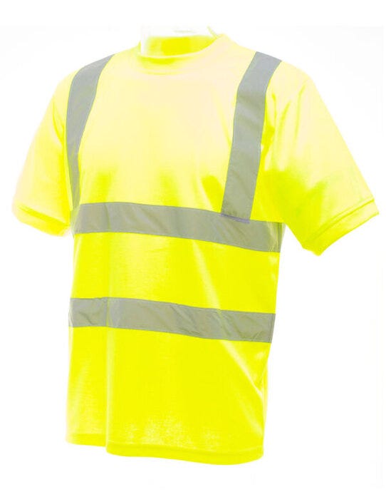 Yoko HVJ410 Hi-Vis Short Sleeve T-Shirt - Hi-Vis Yellow