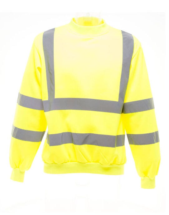 Yoko HVJ510 Hi-Vis Heavyweight Sweatshirt - Hi-Vis Yellow
