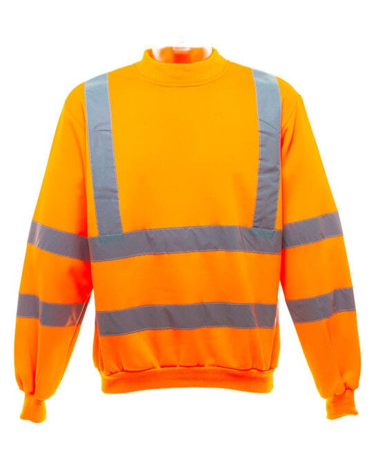 Yoko HVJ510 Hi-Vis Heavyweight Sweatshirt - Hi Vis Orange