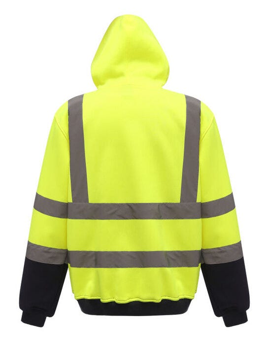 Yoko HVK05 Hi-VIs Hoodie - Hi-Vis Yellow/Navy