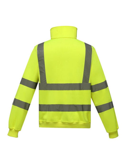 Yoko HVK06 Hi Vis 1/4 Zip Sweatshirt - Hi-Vis Yellow