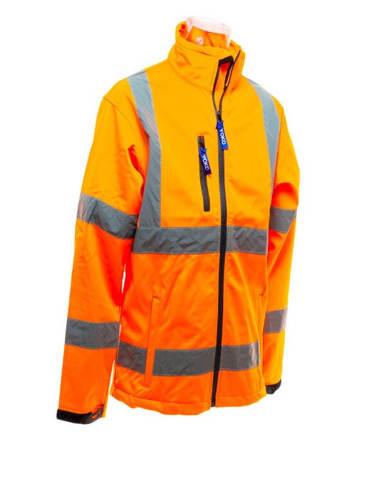 Yoko HVK09 Hi-Vis Softshell Jacket - Hi Vis Orange