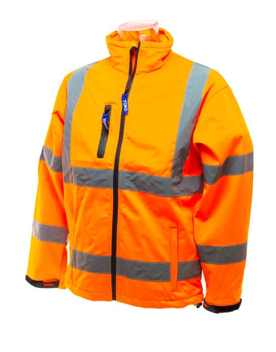 Yoko HVK09 Hi-Vis Softshell Jacket - Hi Vis Orange