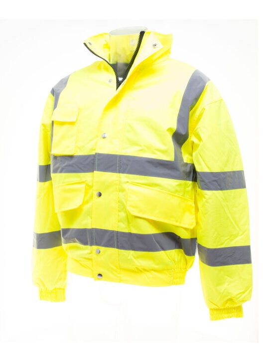 Yoko HVP211 Hi-Vis Bomber Jacket - Hi-Vis Yellow