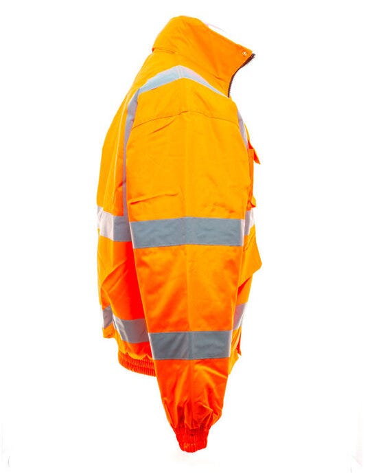 Yoko HVP211 Hi-Vis Bomber Jacket - Hi Vis Orange