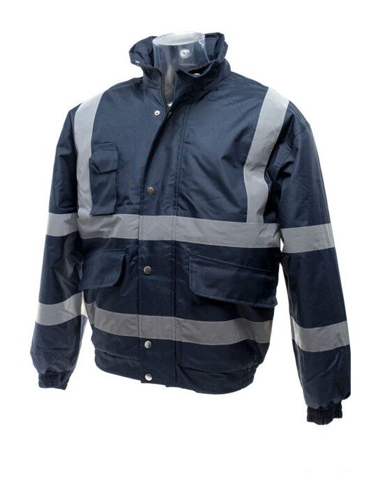 Yoko HVP211 Hi-Vis Bomber Jacket - Navy