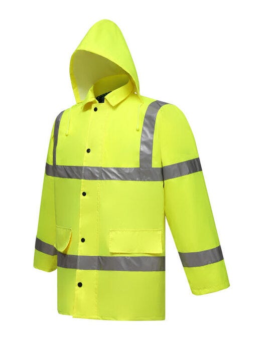 Yoko HVP305-3M Hi-Vis Contractor Jacket - Hi-Vis Yellow