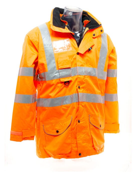 Yoko HVP711 Hi Vis Multi-Function 7-In-1 Jacket - Hi Vis Orange