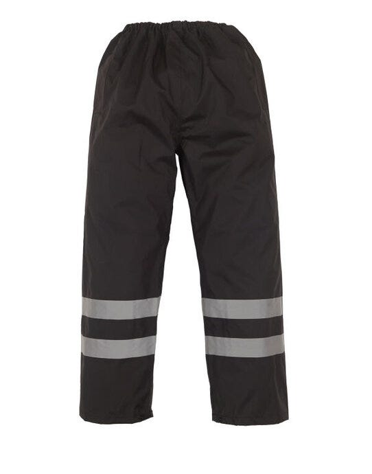 Yoko HVS461 Hi-Vis Waterproof Contractor Trs - Black