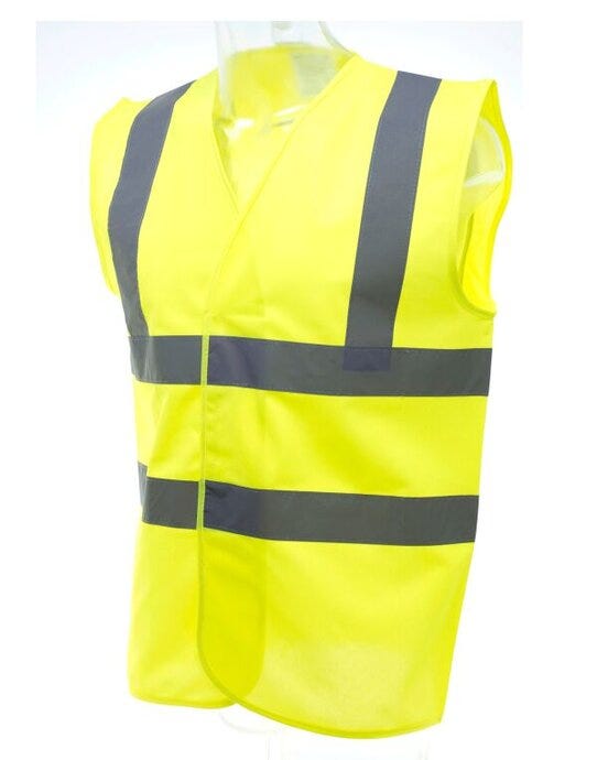 Yoko HVW100 Hi-Vis Waistcoat - Hi-Vis Yellow