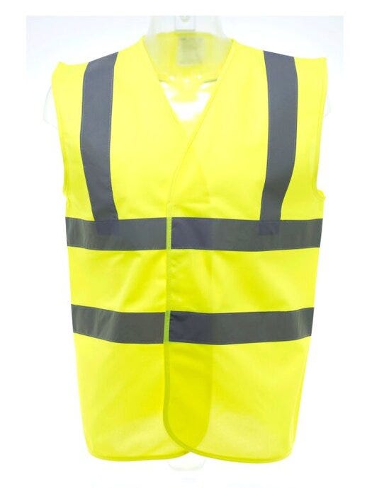 Yoko HVW100 Hi-Vis Waistcoat - Hi-Vis Yellow