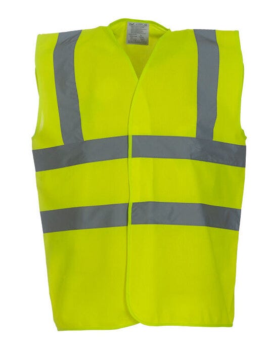 Yoko HVW100 Hi-Vis Waistcoat - Hi-Vis Yellow