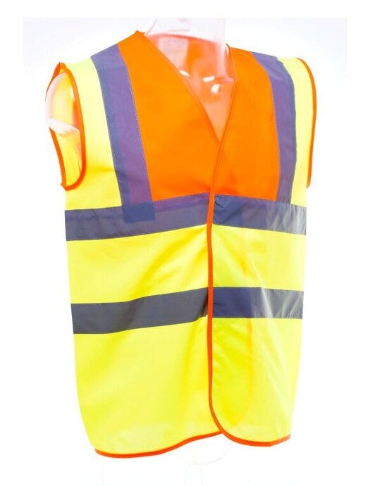 Yoko HVW100 Hi-Vis Waistcoat - Hi Vis Yellow/Orange