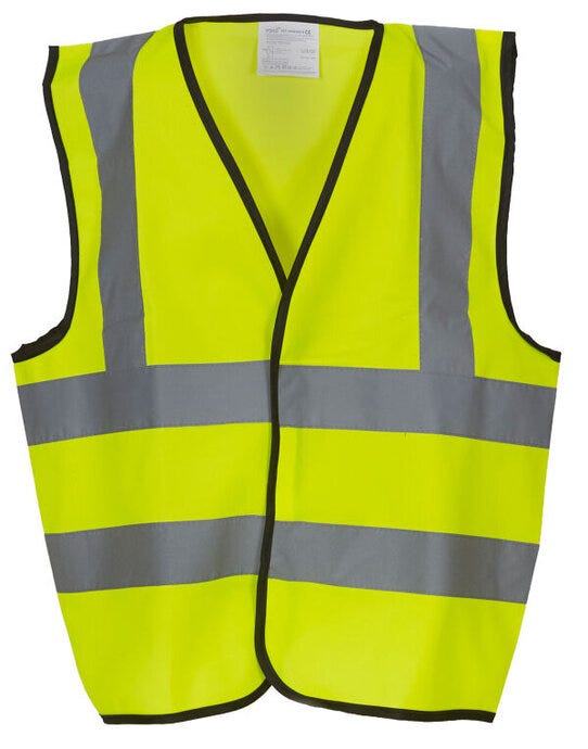 Yoko HVW100CH Childrens Hi-Vis Waistcoat - Hi-Vis Yellow