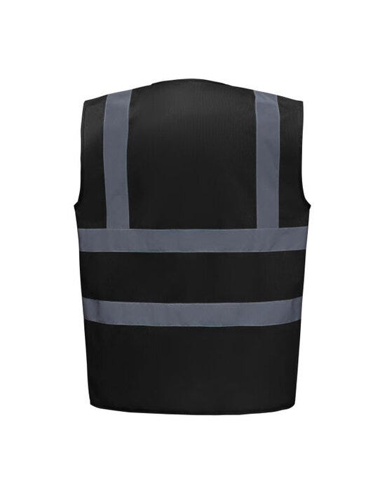 Yoko HVW100EV Enhanced Vis Waistcoat - Black