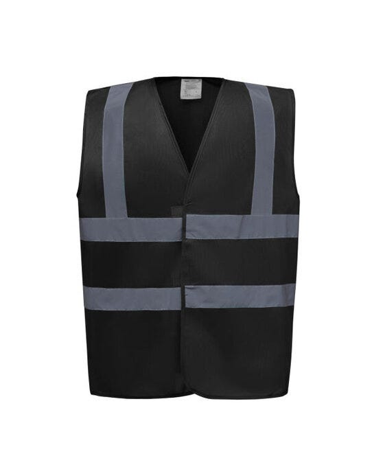 Yoko HVW100EV Enhanced Vis Waistcoat - Black