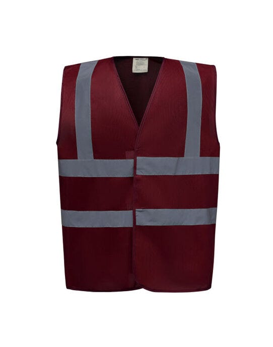 Yoko HVW100EV Enhanced Vis Waistcoat - Maroon