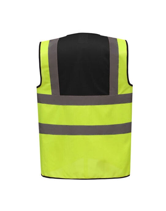 Yoko HVW100TT Two Tone Class 1 Waistcoat - Hi Vis Yellow/Black