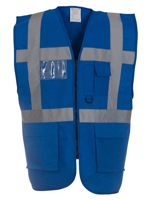 Yoko HVW801 Hi Vis Executive Vest - Royal Blue