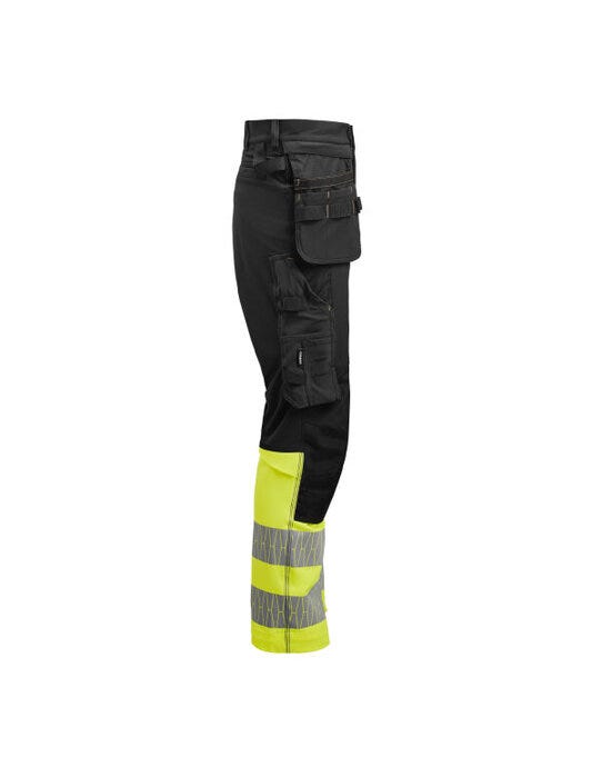 Jobman JM2392 Craftsman Trousers Stretch Hi-Vis - Black/Yellow