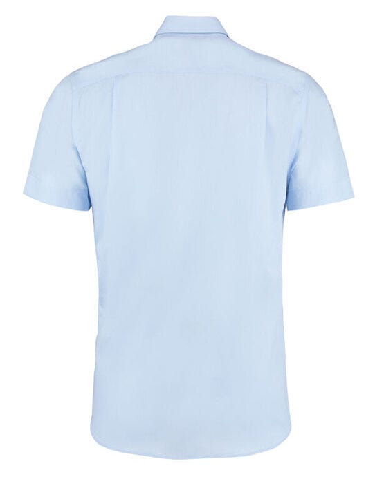 Kustom Kit KK115 Mens SS Non Iron Shirt - Light Blue