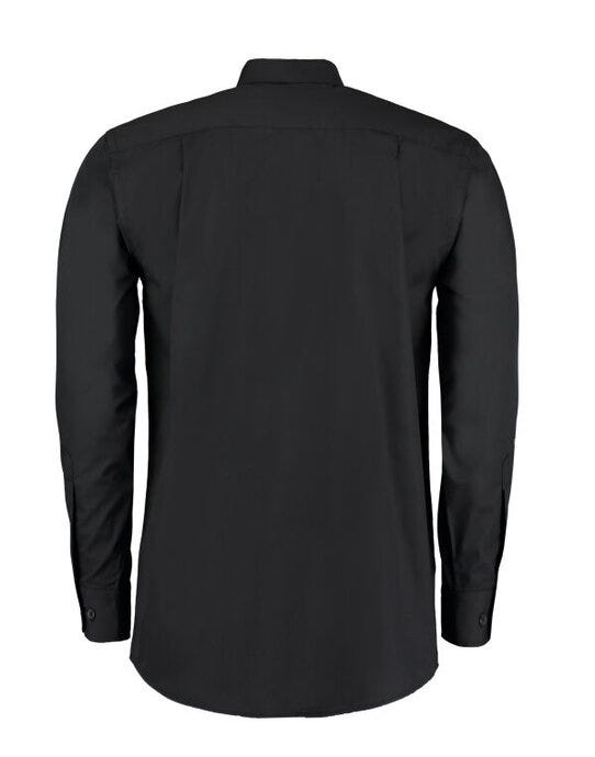 Kustom Kit KK140 Mens LS Workforce Shirt - Black