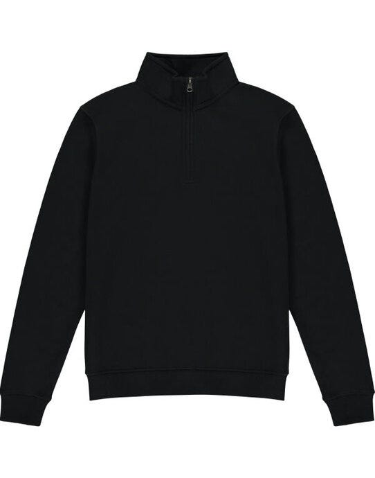 Kustom Kit KK335 Mens Regular 1/4 Zip Sweat - Black