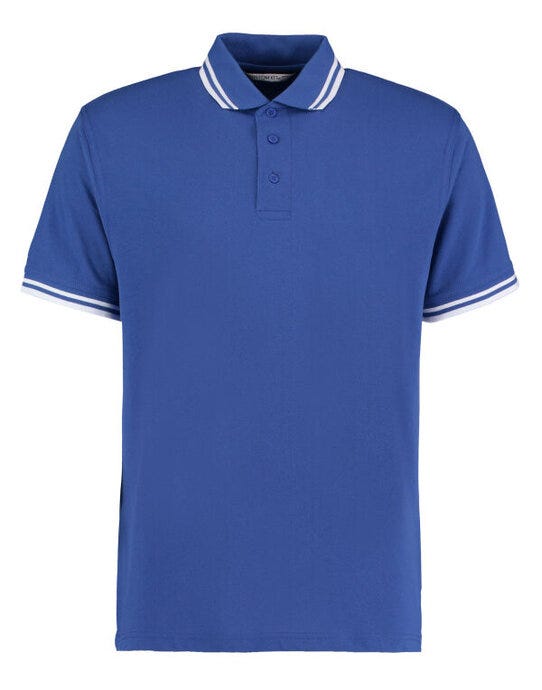 Kustom Kit KK409 Mens Tipped Collar Polo - Royal/White