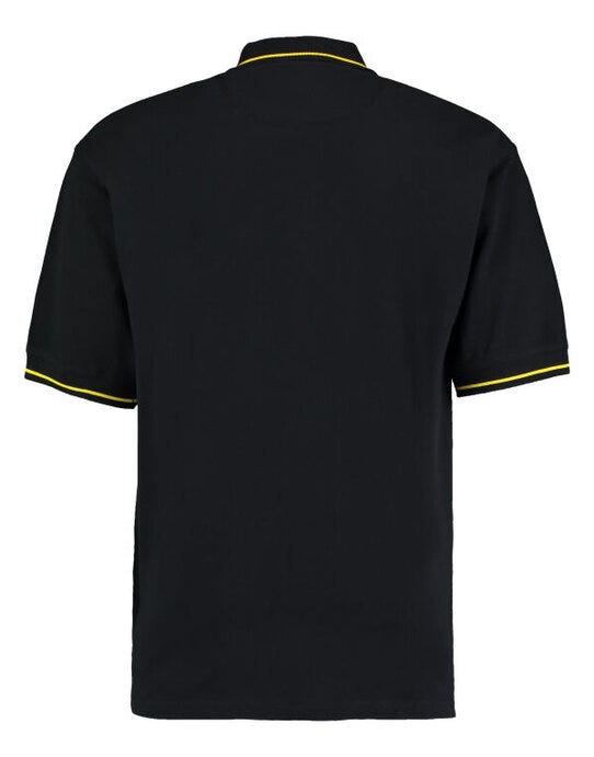 Kustom Kit KK606 Mens Classic St.Mellion Polo - Black/Yellow