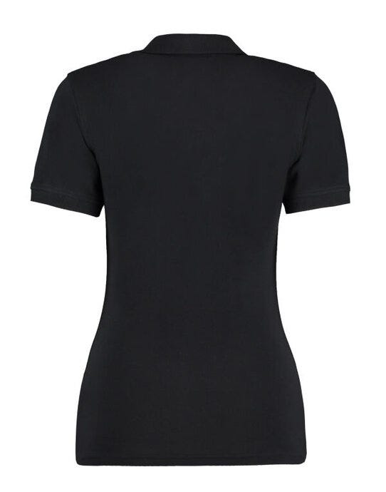 Kustom Kit KK732 Ladies Comfortec VNeck Polo - Black