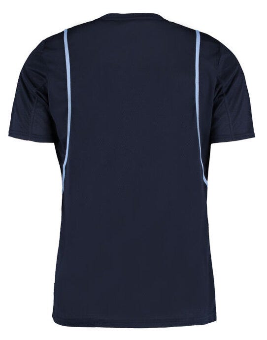 Kustom Kit KK991 Mens Cooltex Contrast Tee - Navy/Light Blue